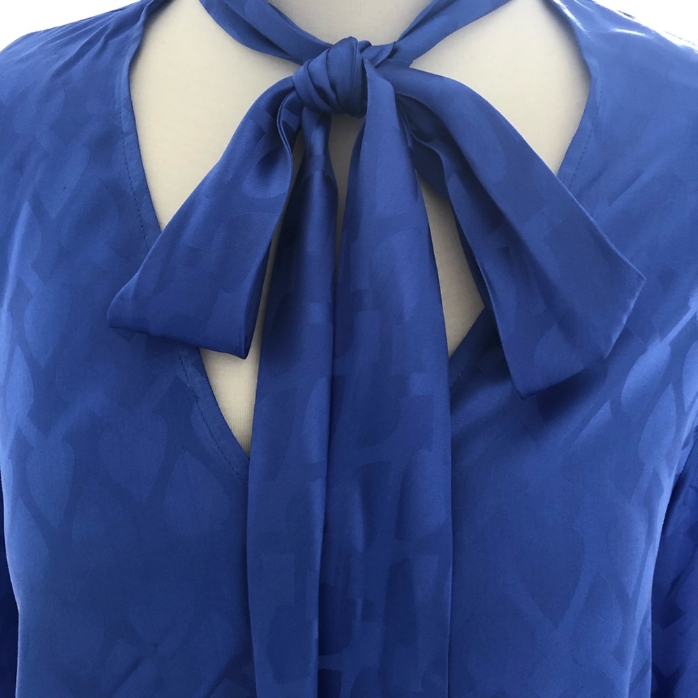 ❤️ SALONI Silk Satin Jacquard Top - Picture 8 of 14